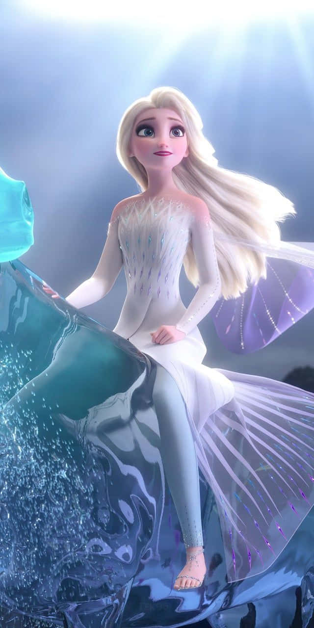 Elsa, Frozen, icy throne, HD Phone Wallpaper