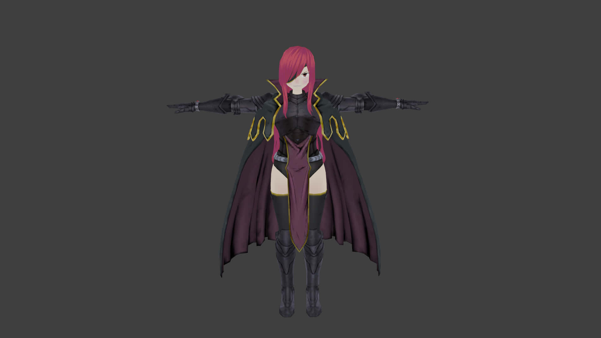 Elsie Crimson, anime warrior, pink hair, Full HD Desktop Wallpaper