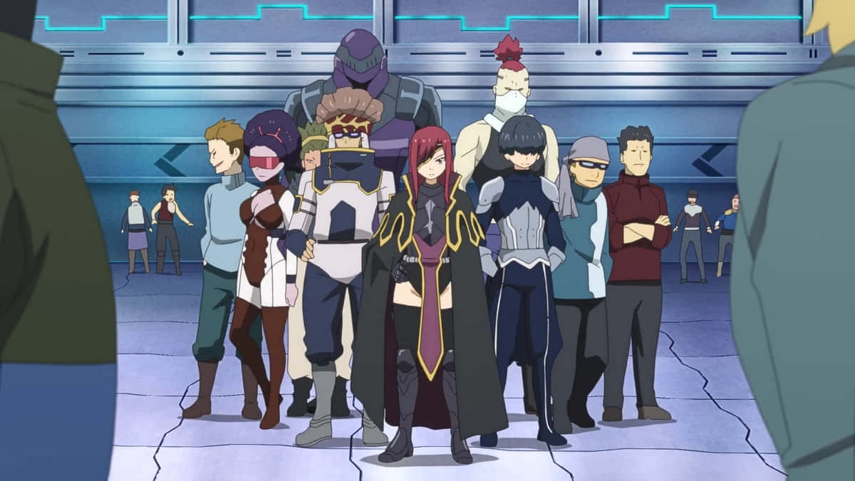 Elsie Crimson, crew, spaceport, SD Desktop Wallpaper