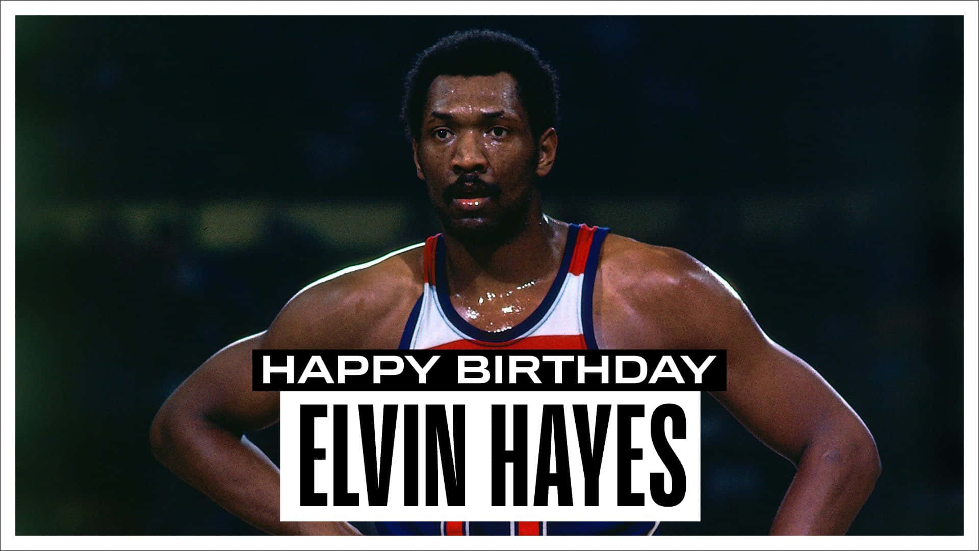 Elvin Hayes, Happy Birthday, basketball legend, Full HD Desktop Wallpaper