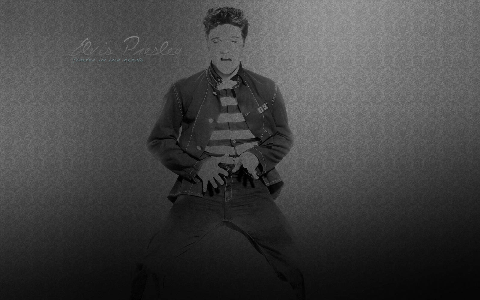 Elvis Presley, jacket, striped shirt, HD Desktop Wallpaper