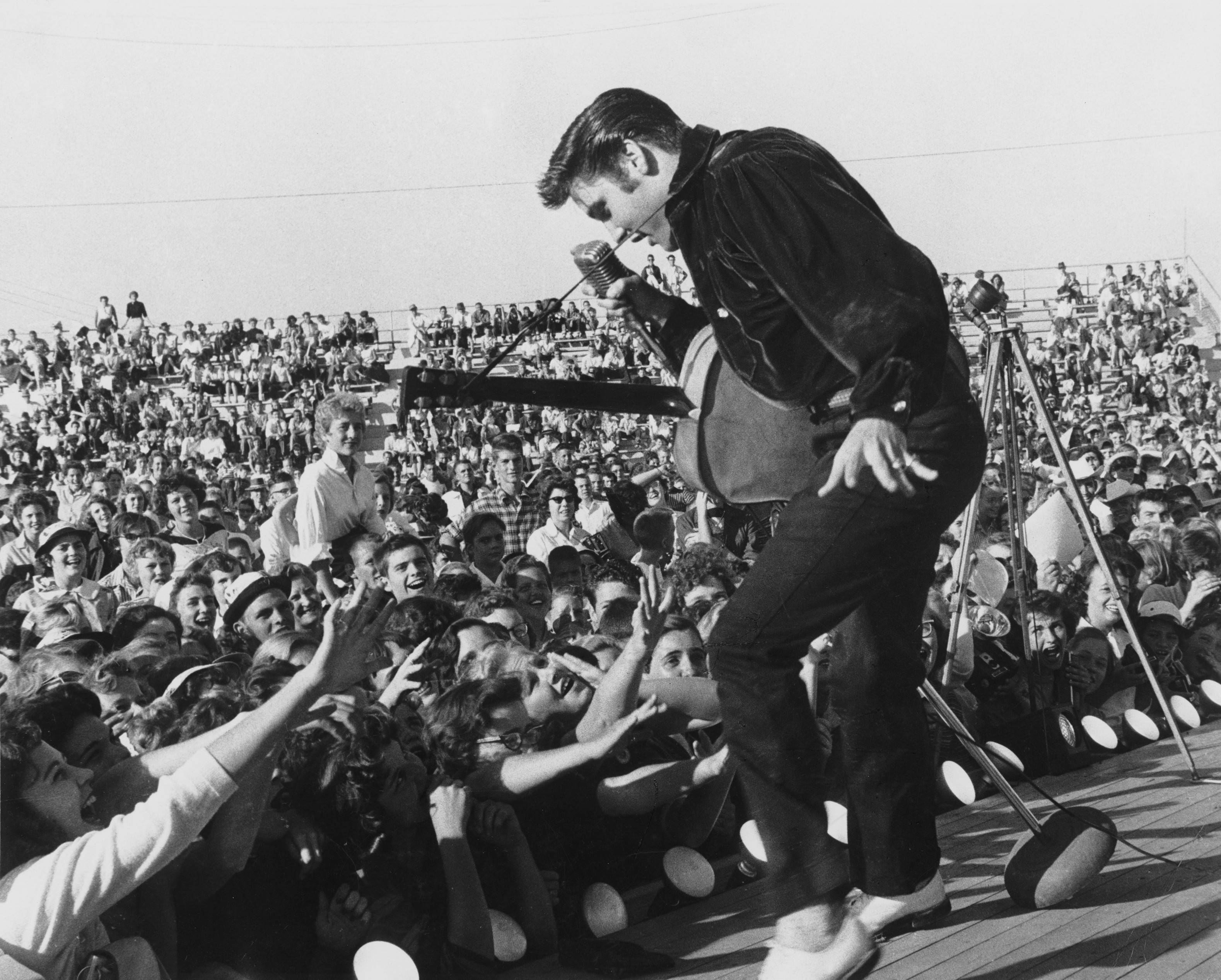 Elvis Presley, concert, stage, 2K Desktop Wallpaper
