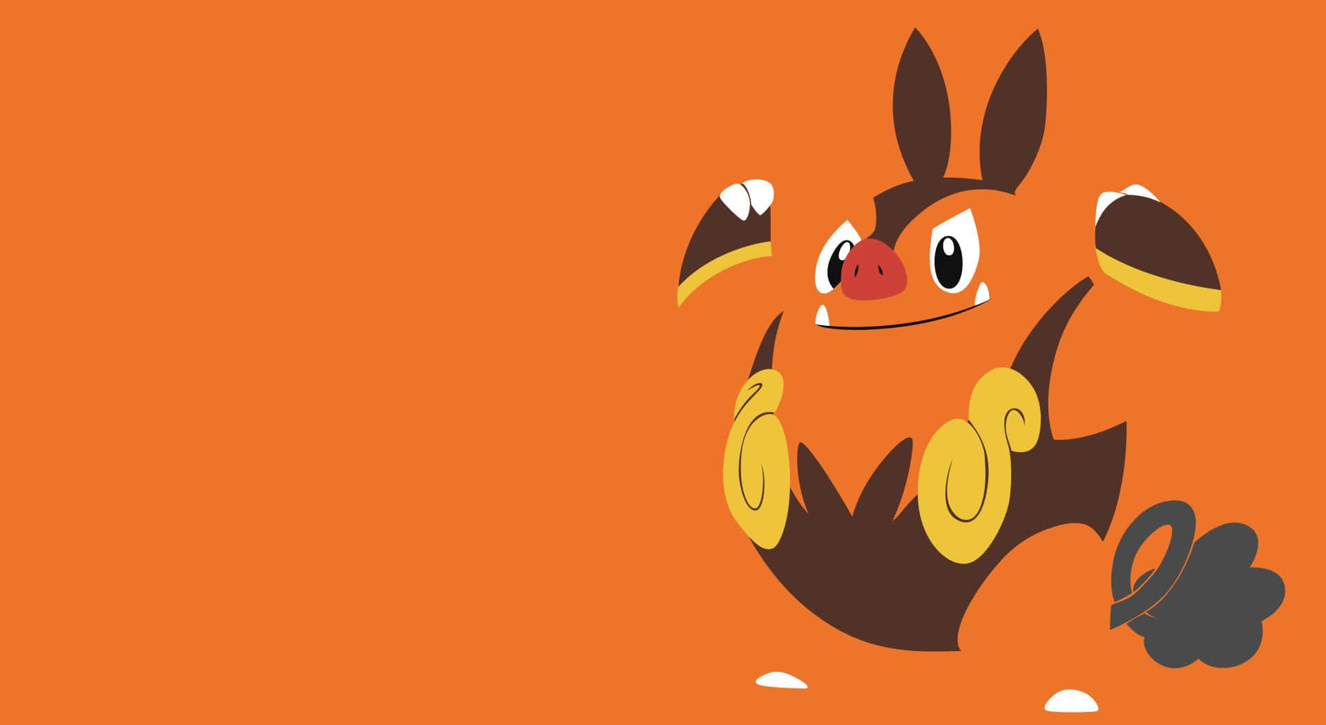 Emboar, orange, brown, Full HD Desktop Wallpaper