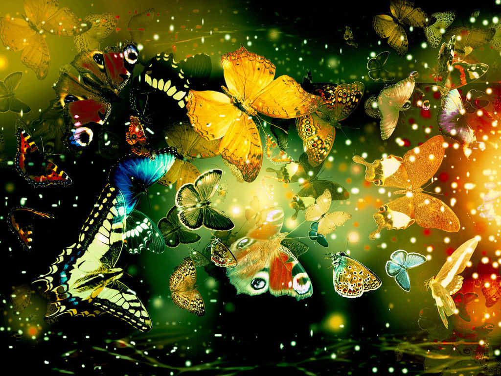 Emerging Butterfly, butterfly, vibrant colors, SD Desktop Wallpaper