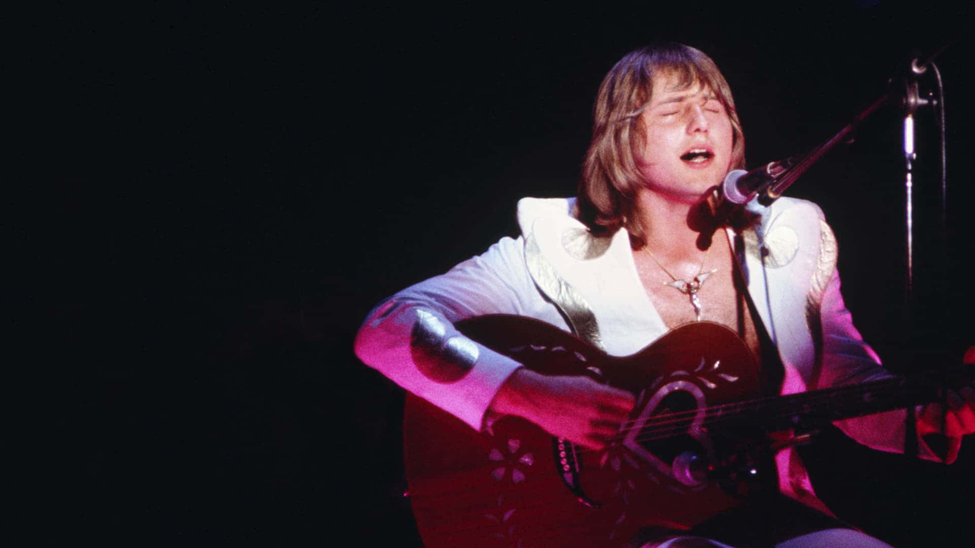 Emerson Lake And Palmer, acoustic guitar, stage lights, Full HD Desktop Wallpaper