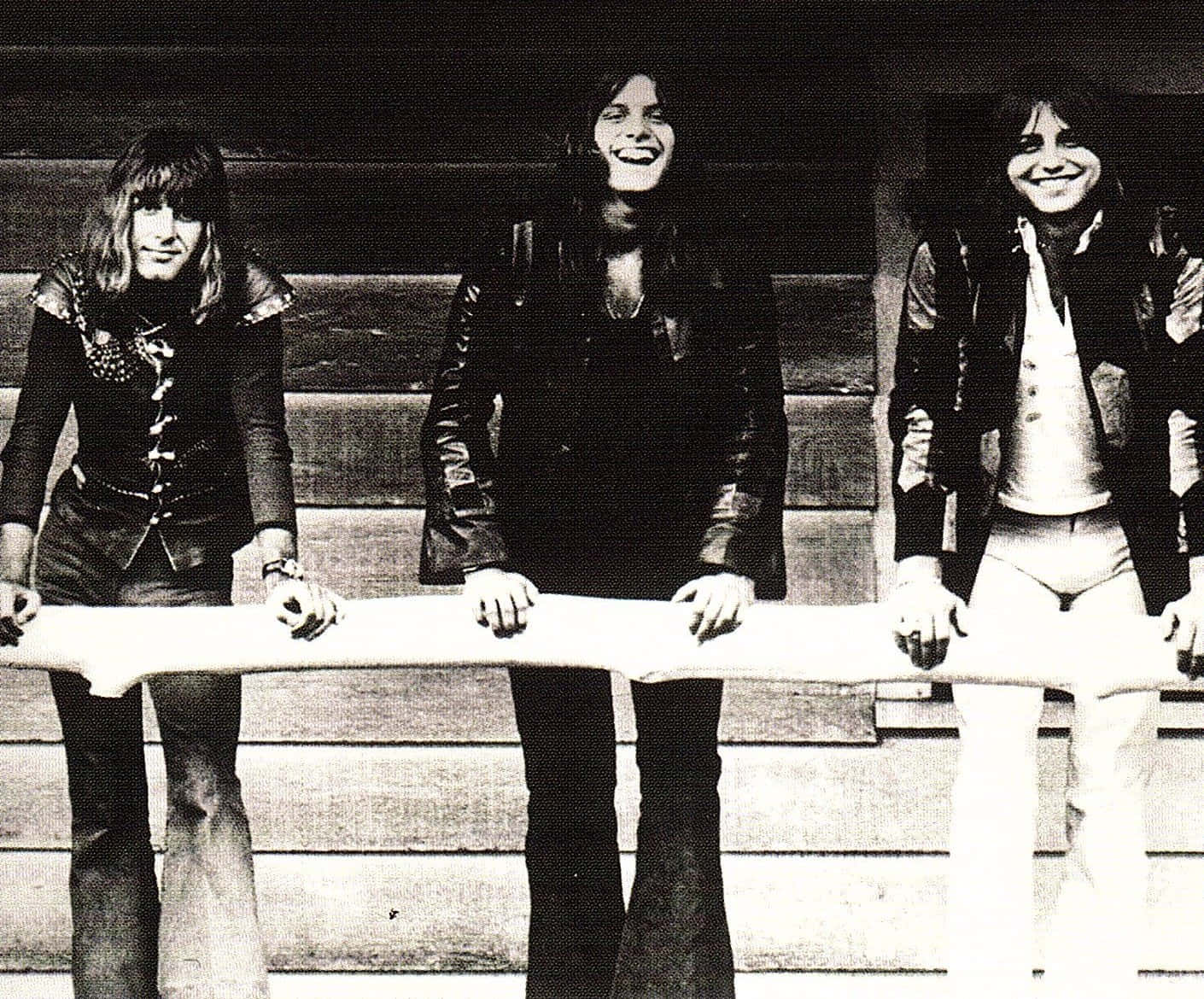 Emerson Lake and Palmer, 1970s rock musicians, leather jackets, HD Desktop Wallpaper