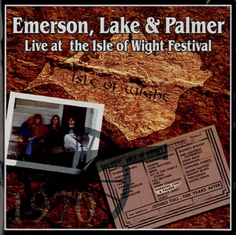 Emerson Lake And Palmer, 1970 Isle of Wight Festival, vintage poster, SD Desktop Wallpaper