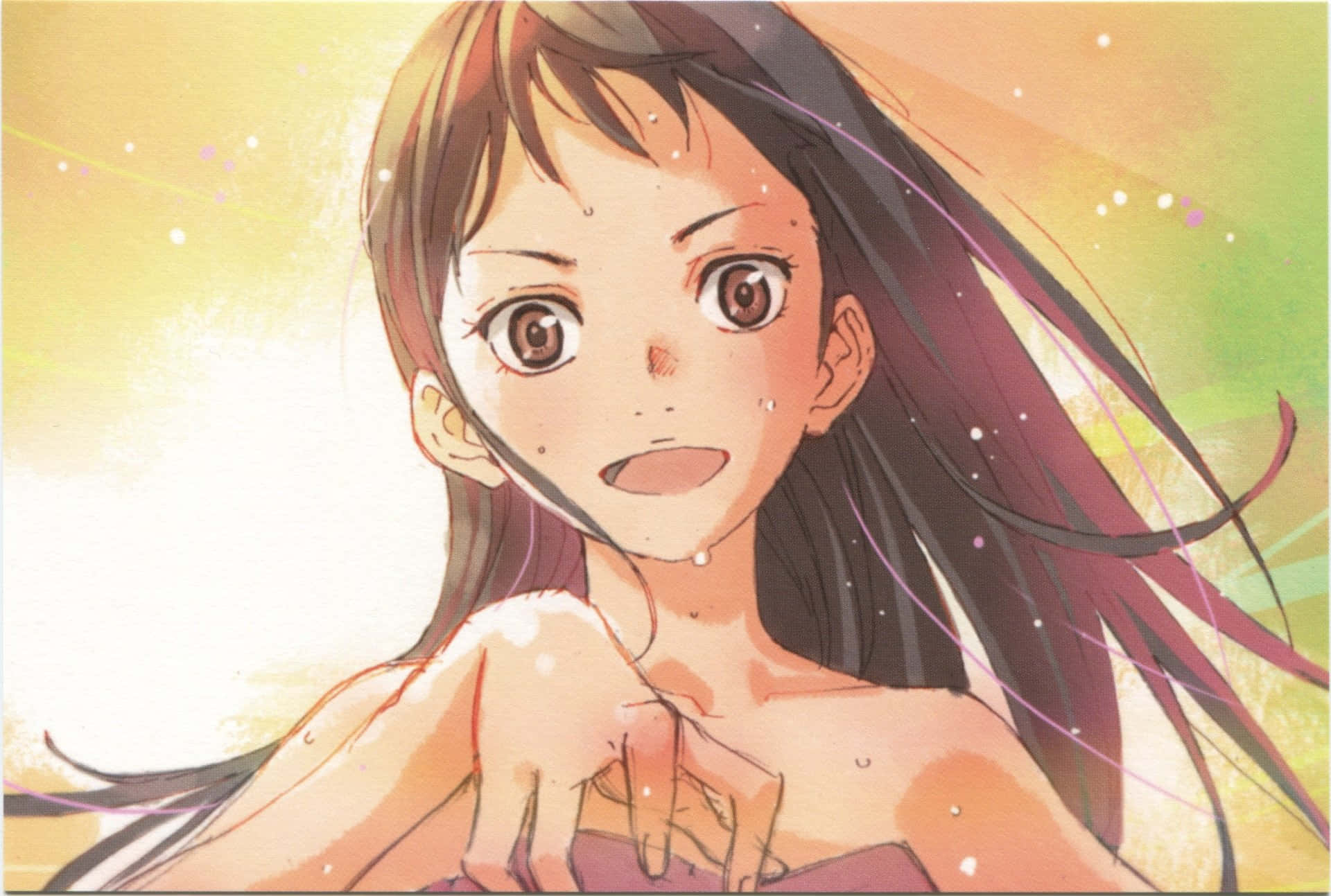Emi Igawa, piano, wet hair, Full HD Desktop Wallpaper