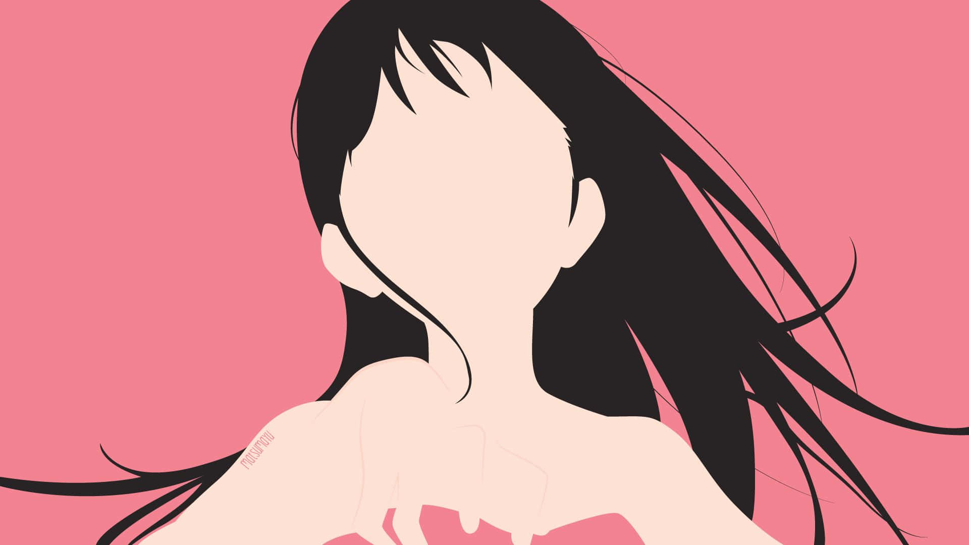 Emi Igawa, black hair, no face, Full HD Desktop Wallpaper