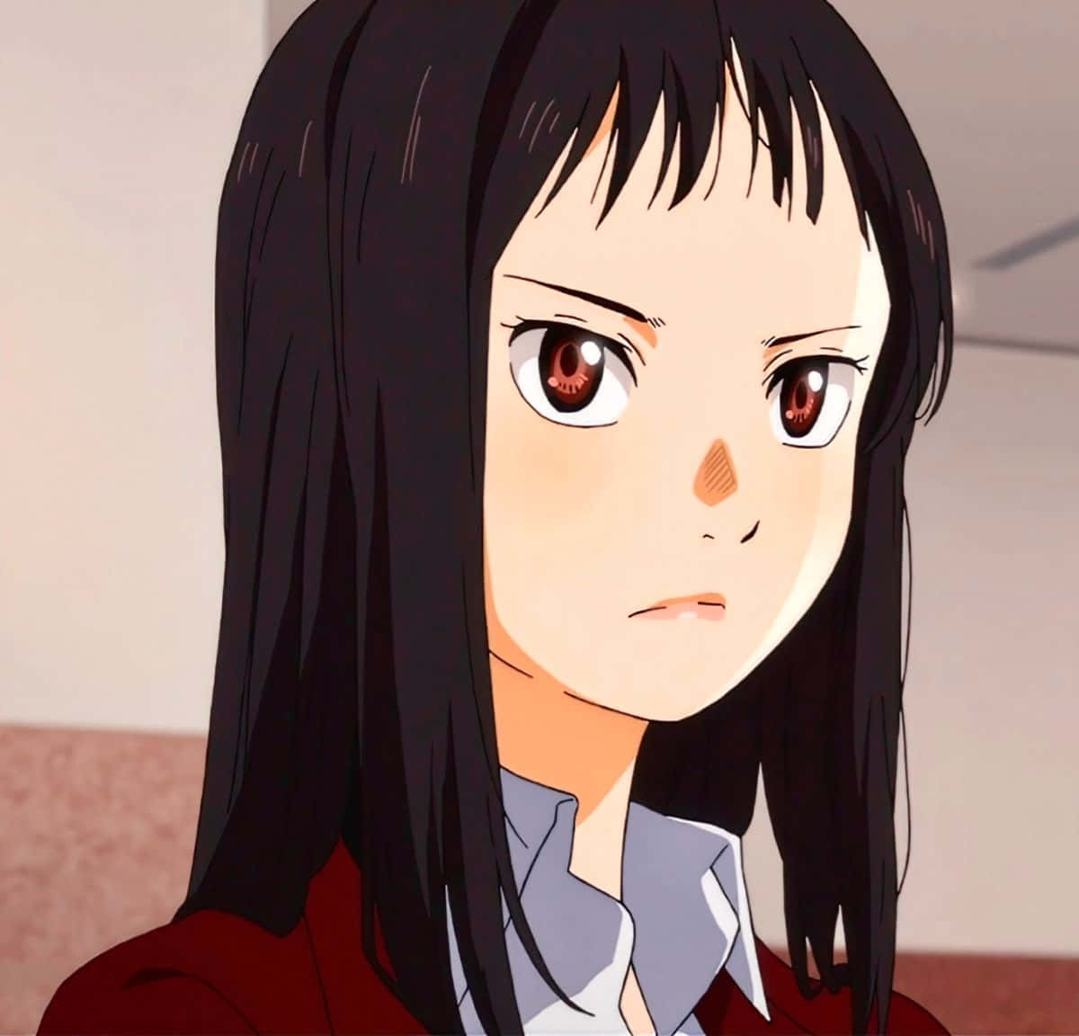 Emi Igawa, anime girl, long black hair, SD Desktop Wallpaper