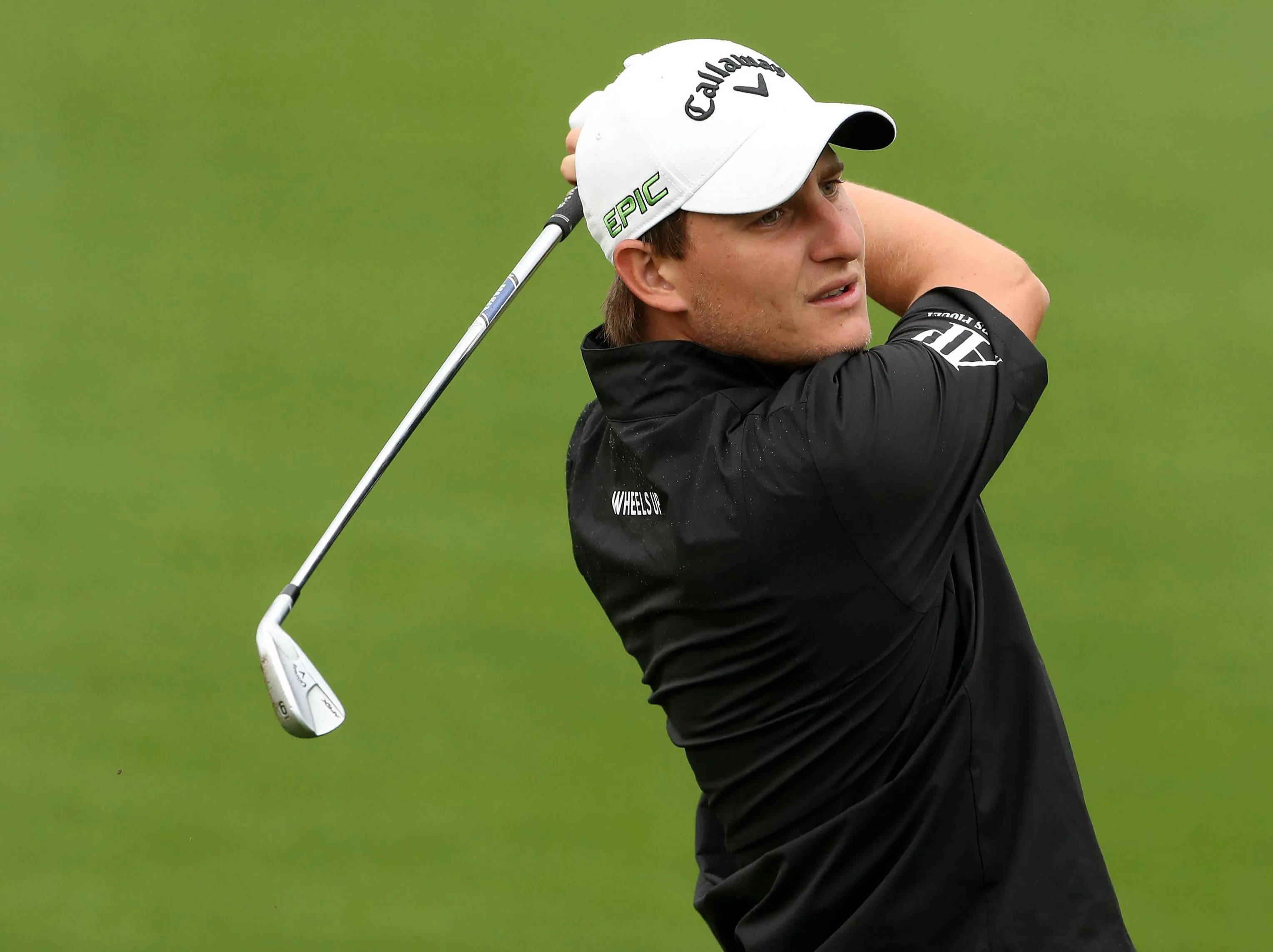 Emiliano Grillo, white cap, black shirt, 2K Desktop Wallpaper