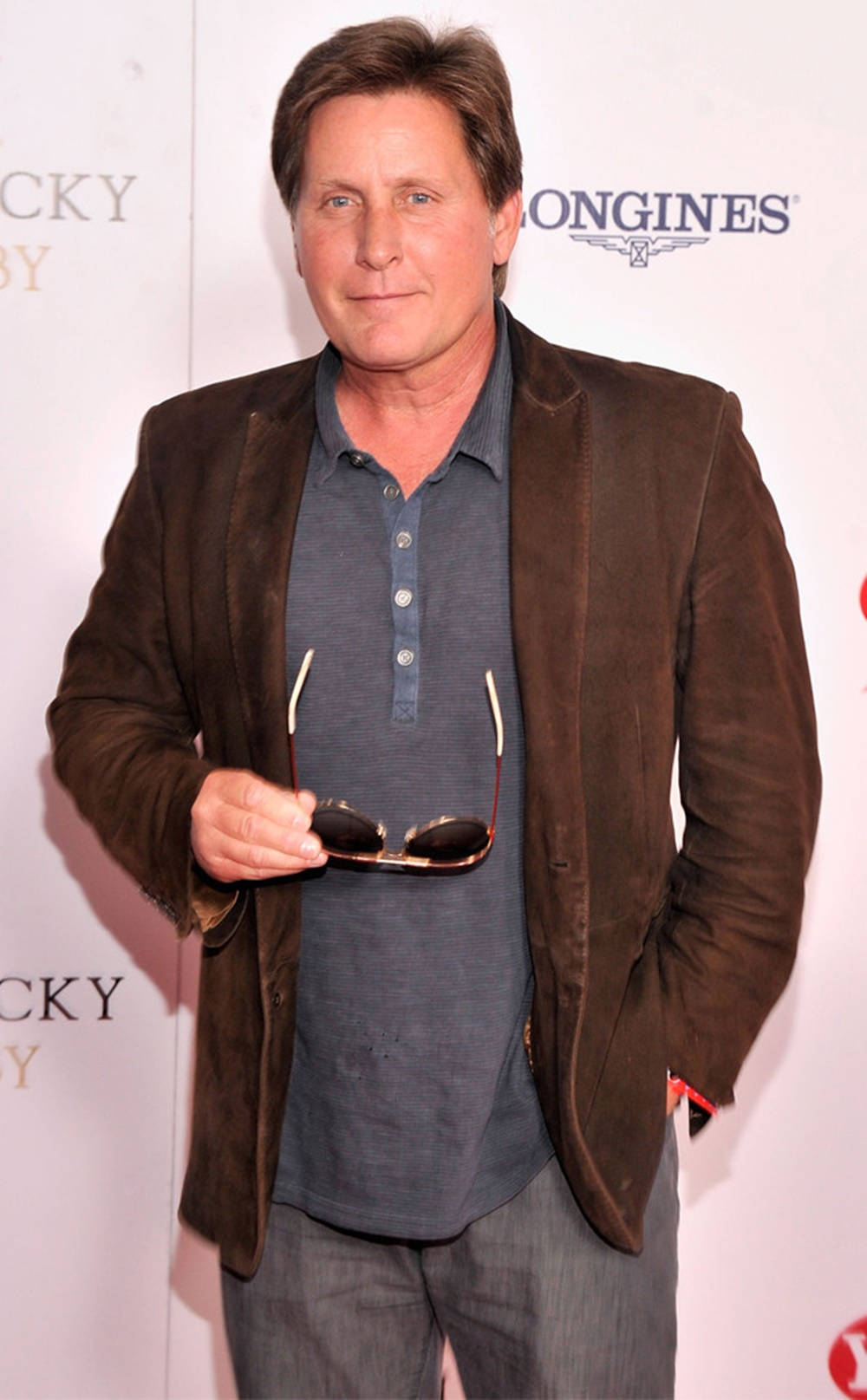 Emilio Estevez, 139th Kentucky Derby, brown suede jacket, HD Phone Wallpaper