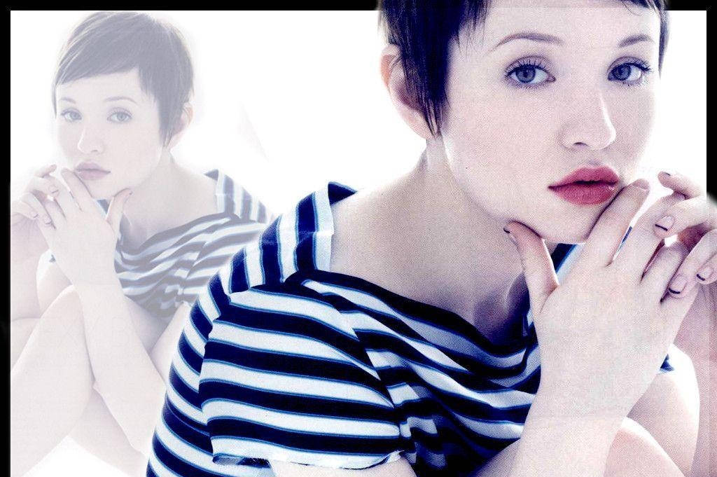 Emily Browning, Australian actress, short dark hair, SD Desktop Wallpaper