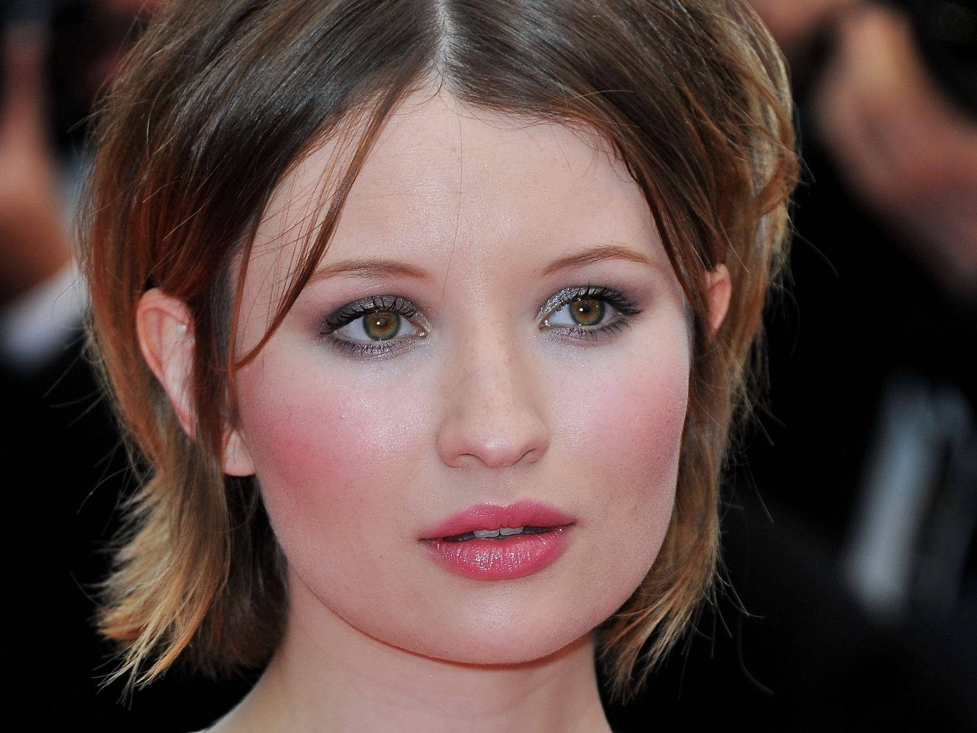 Emily Browning, 64th Annual Cannes Film Festival 2011, short layered brown hair, Full HD Desktop Wallpaper