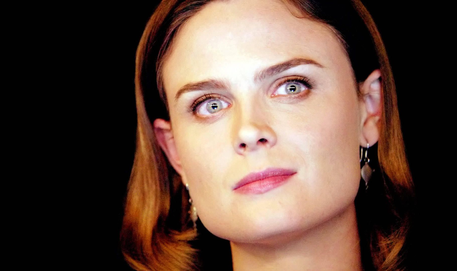 Emily Deschanel, green eyes, auburn hair, HD Desktop Wallpaper
