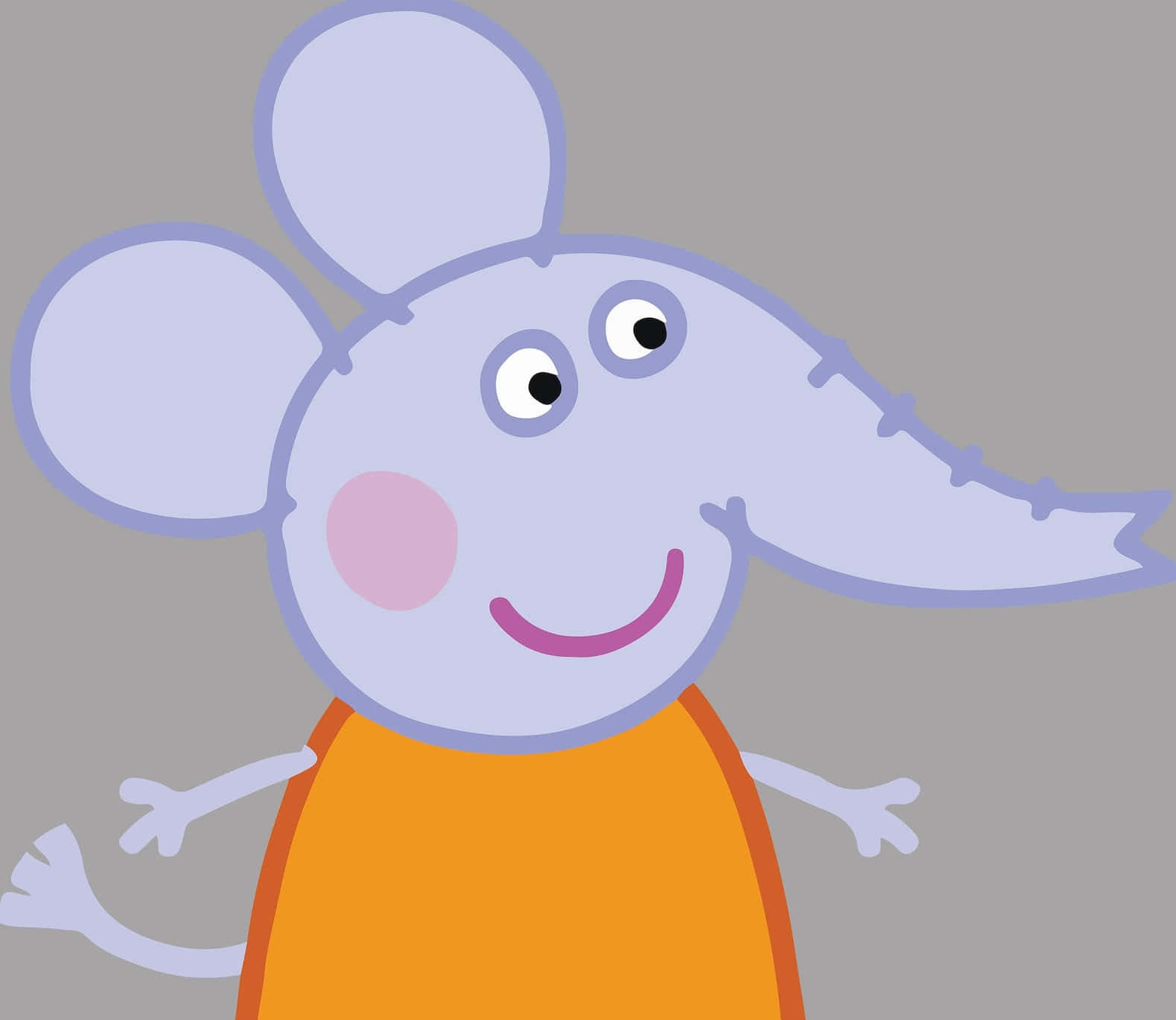 Emily Elephant, cartoon elephant, large ears, HD Desktop Wallpaper