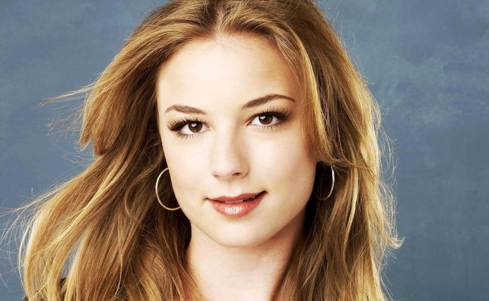 Emily Vancamp, golden hair, hoop earrings, HD Desktop Wallpaper