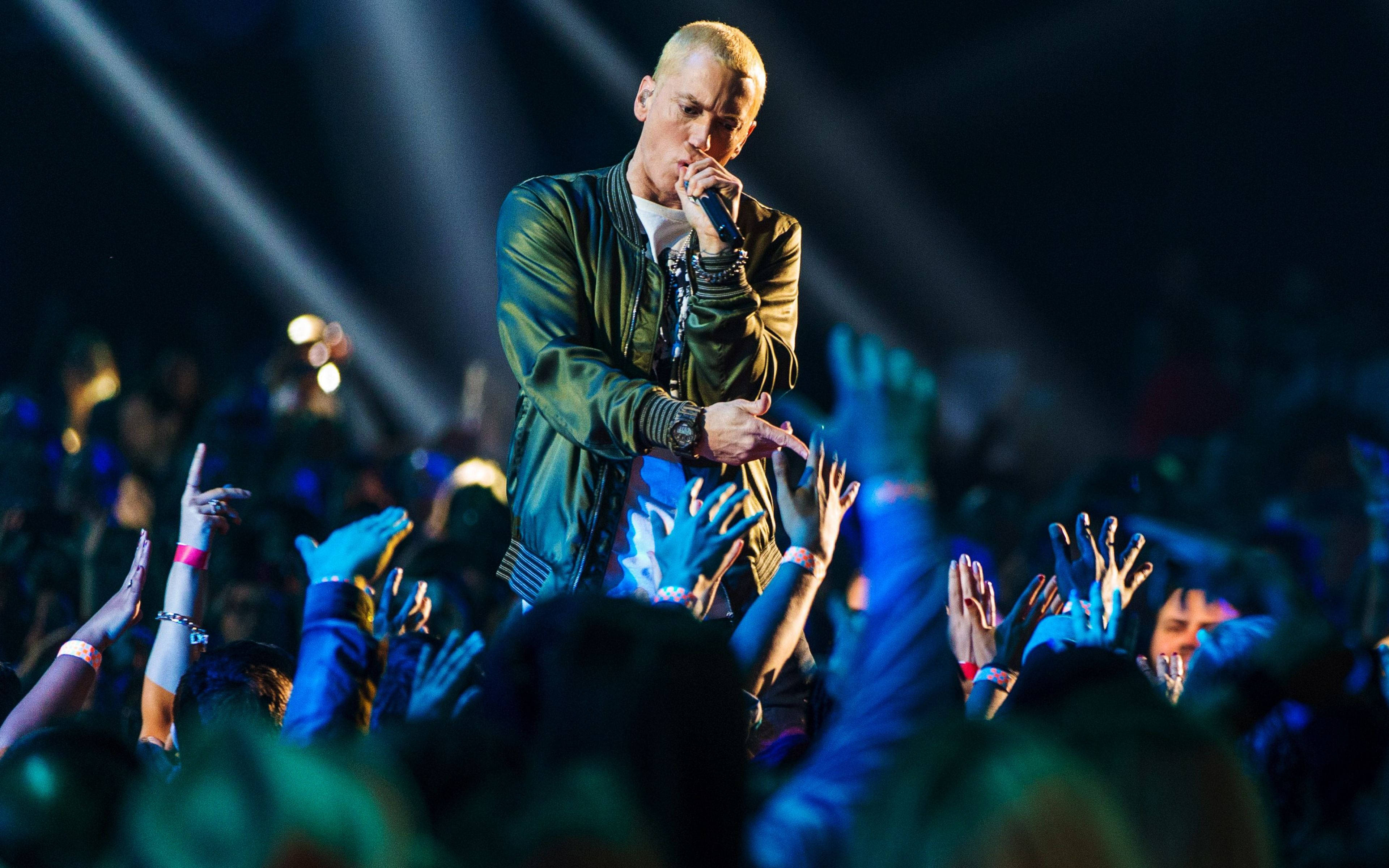 Eminem, live concert, stage, 4K Desktop Wallpaper