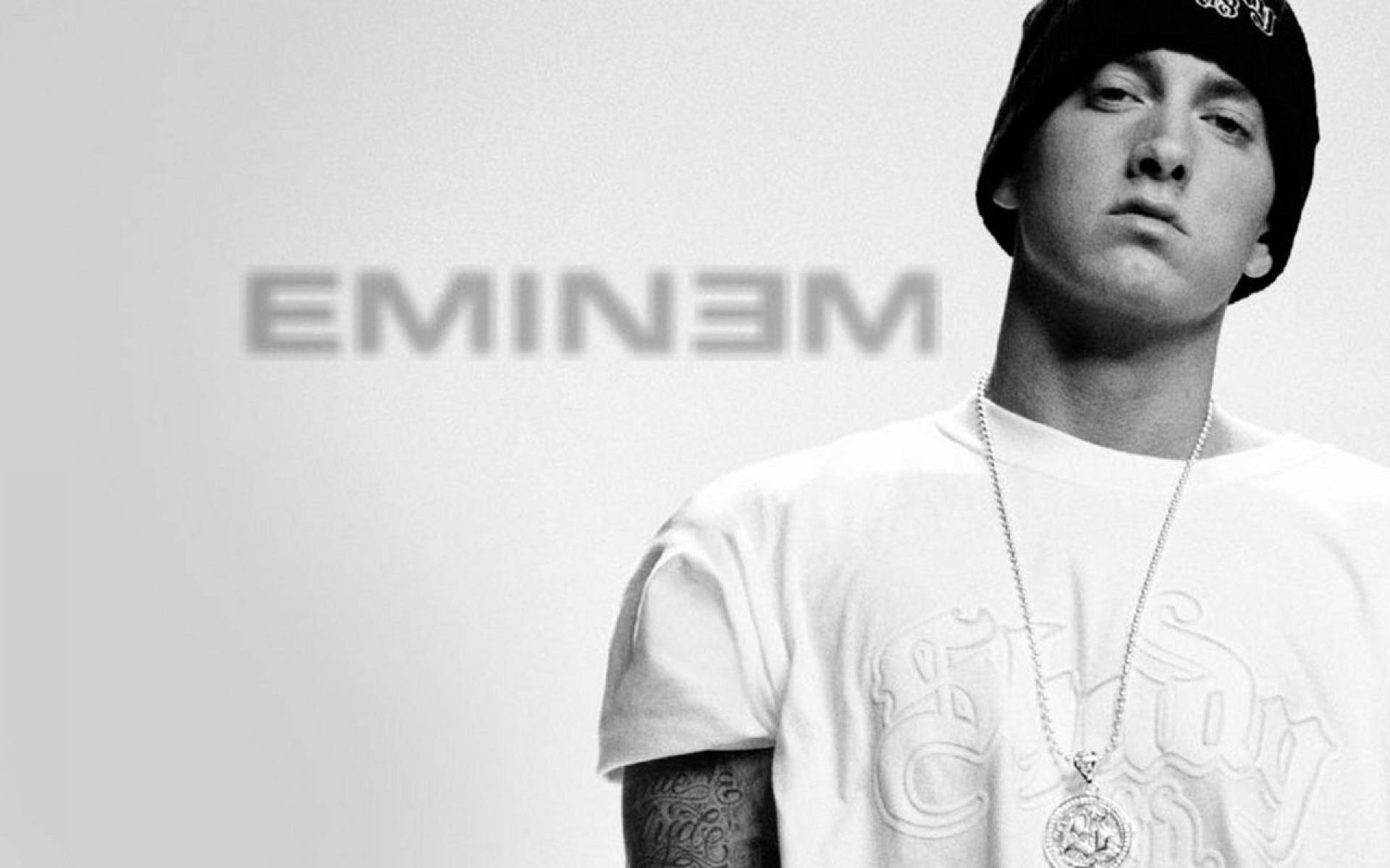 Eminem, beanie, chain, Full HD Desktop Wallpaper