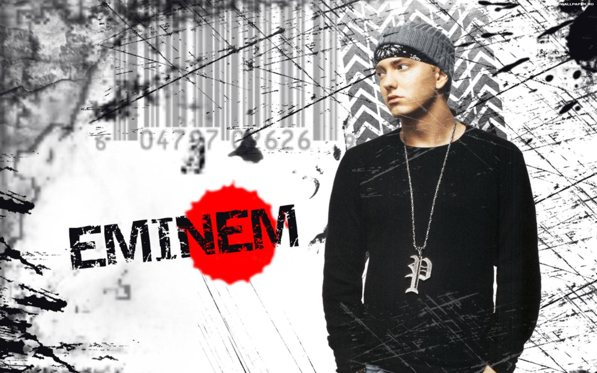 Eminem, black, red text, Full HD Desktop Wallpaper