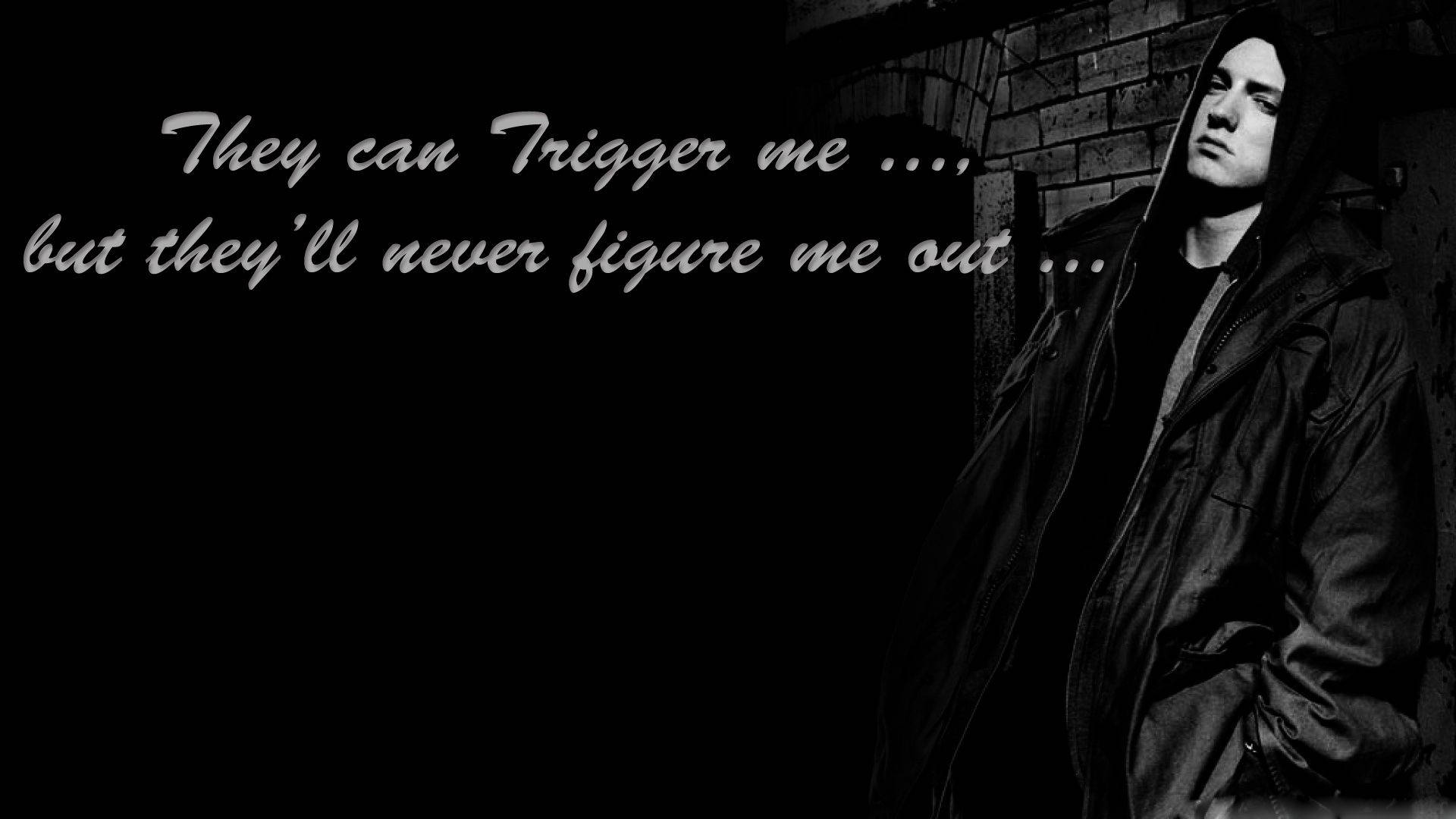 Eminem, hooded man, brick wall, Full HD Desktop Wallpaper
