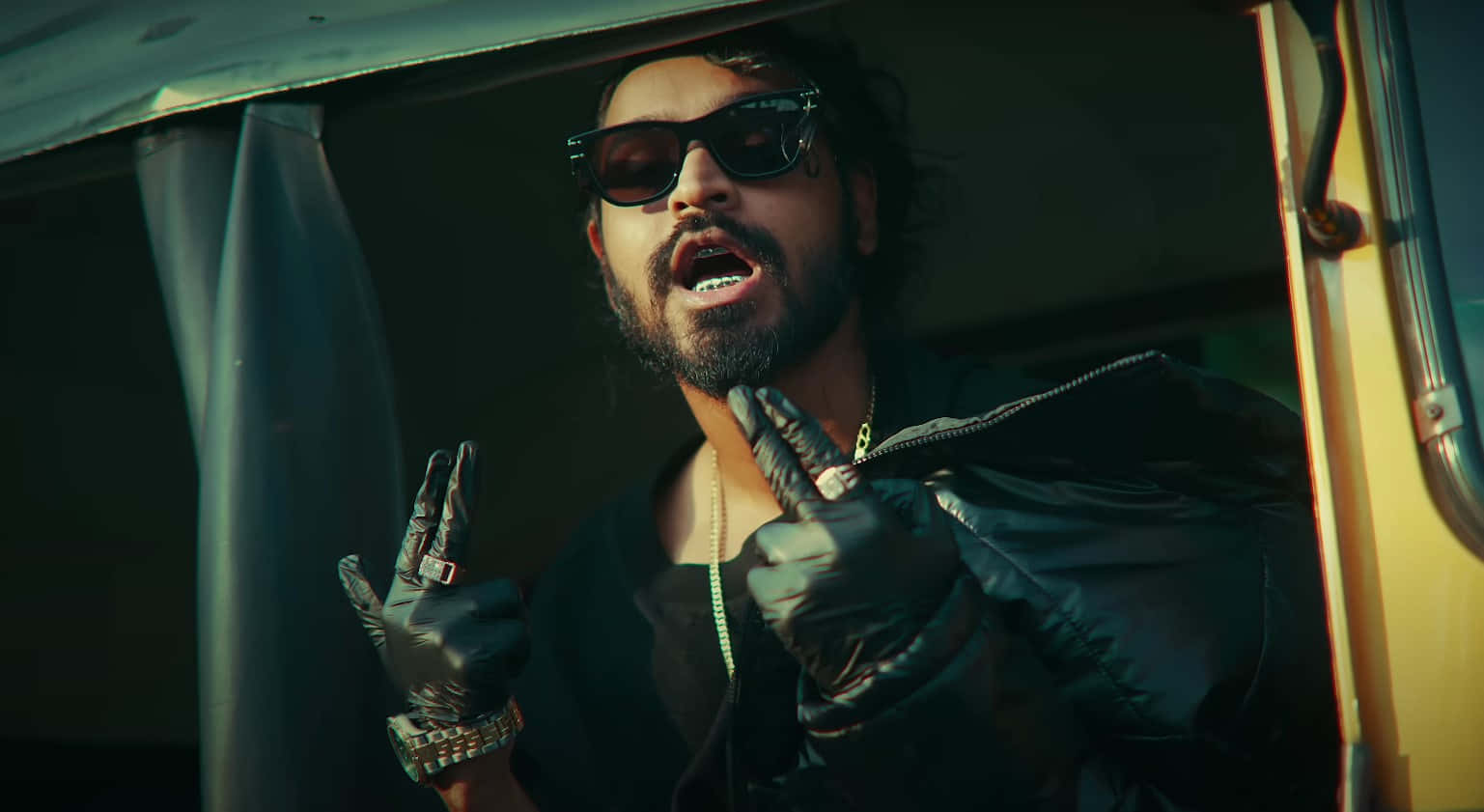 Emiway Bantai, beard, sunglasses, HD Desktop Wallpaper