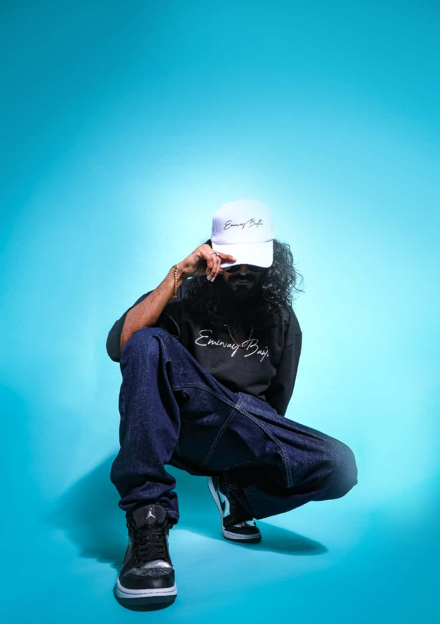 Emiway Bantai, long curly hair, beard, HD Phone Wallpaper