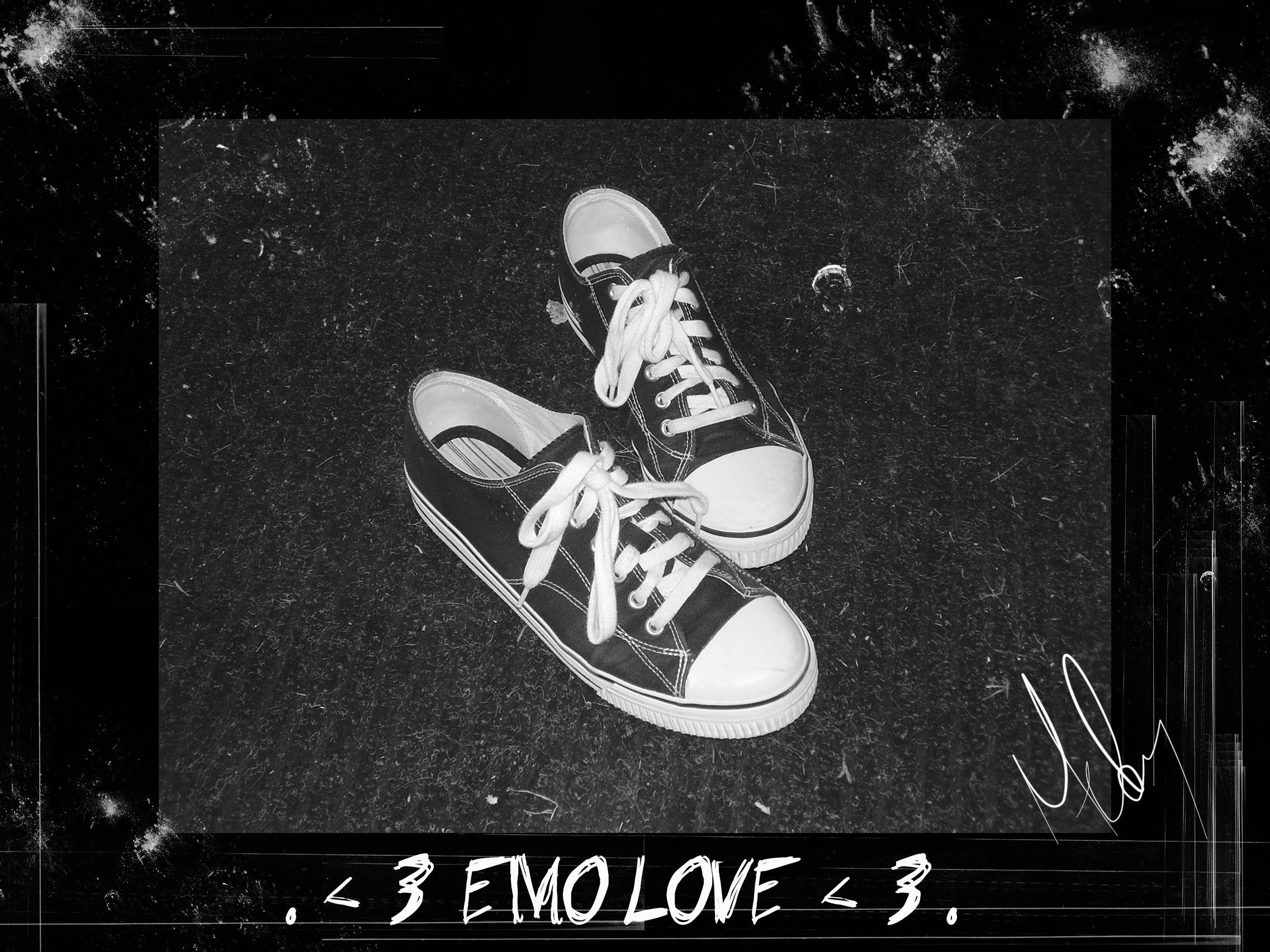 black and white sneakers, gritty textured surface, high-contrast black and white photo, Full HD Desktop Wallpaper