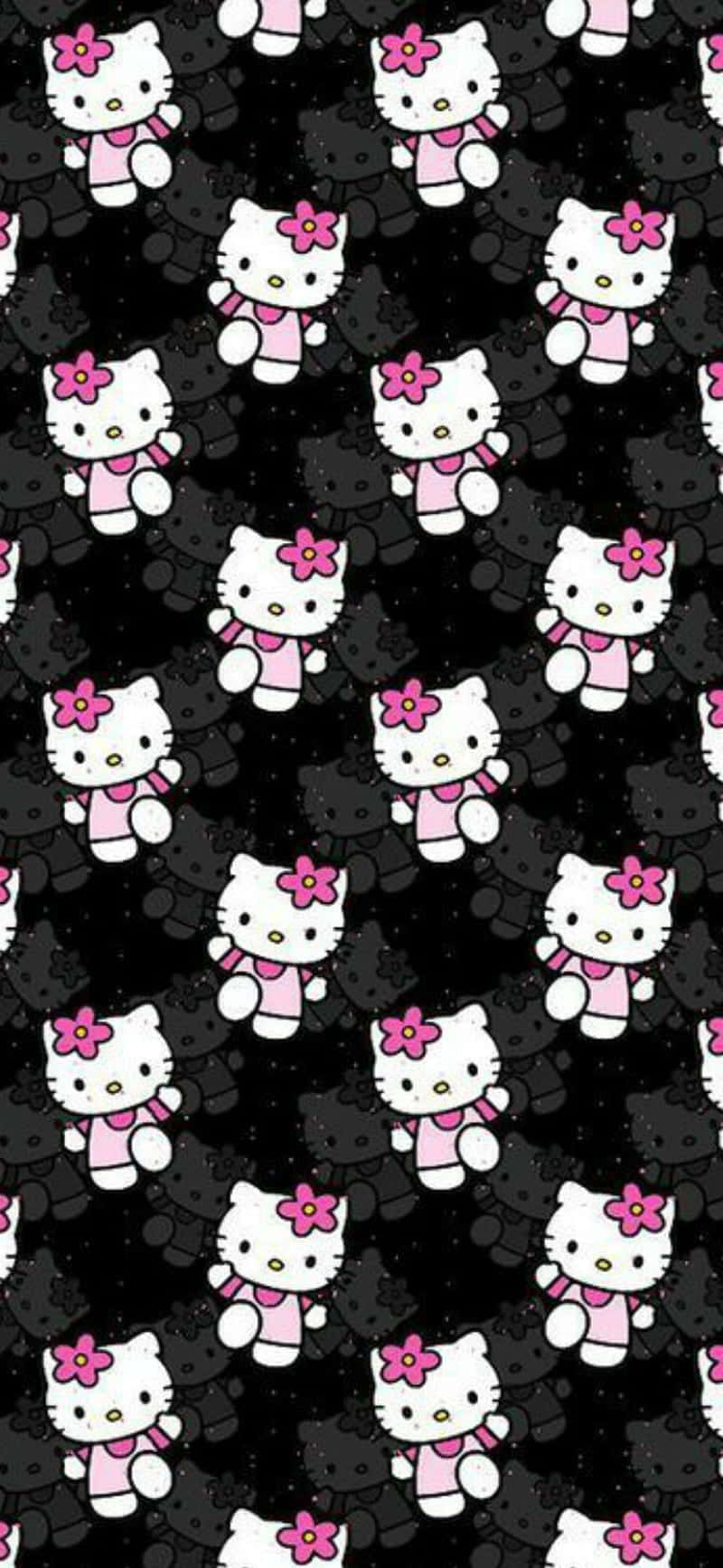 Hello Kitty, pink scarves, flower headbands, HD Phone Wallpaper