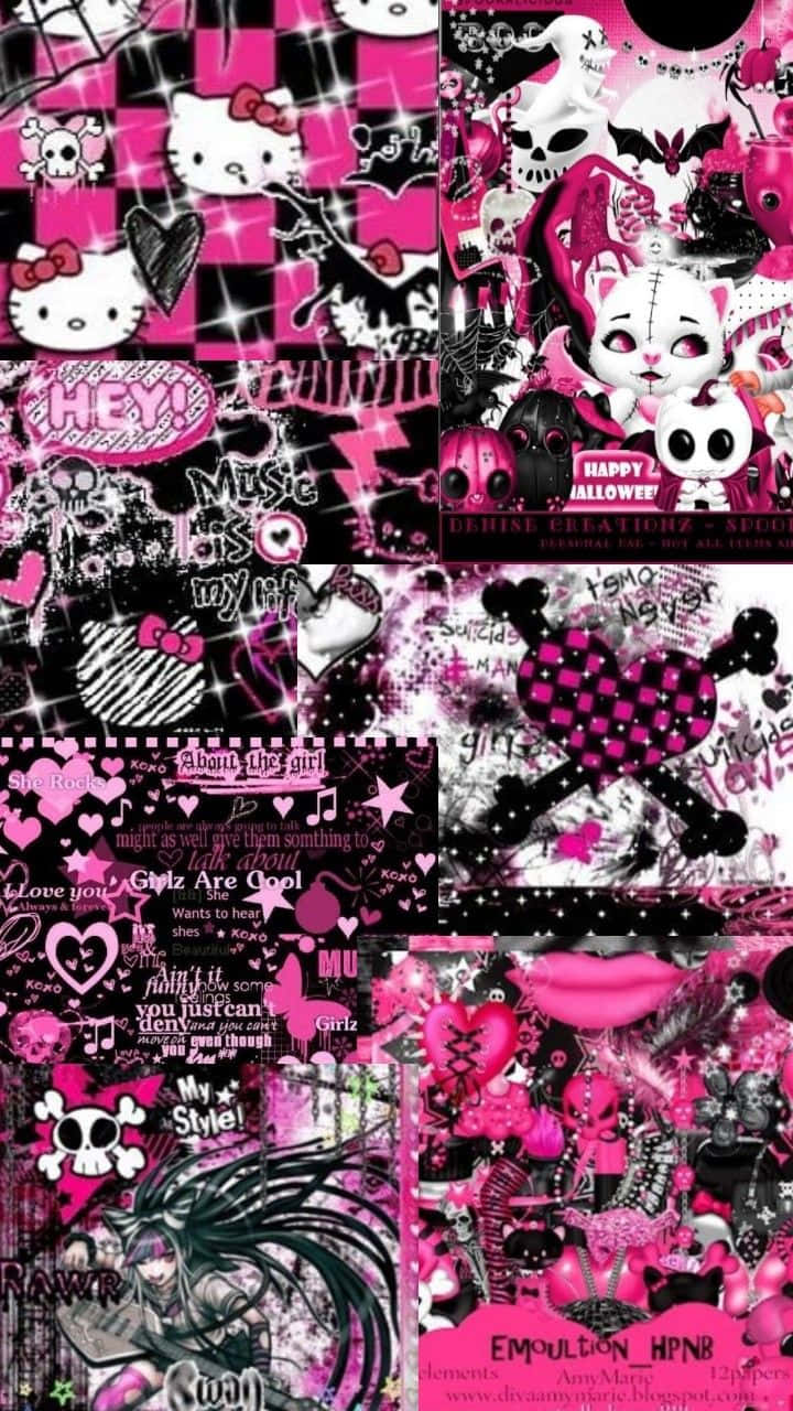 Hello Kitty, cat ears, roses, HD Phone Wallpaper