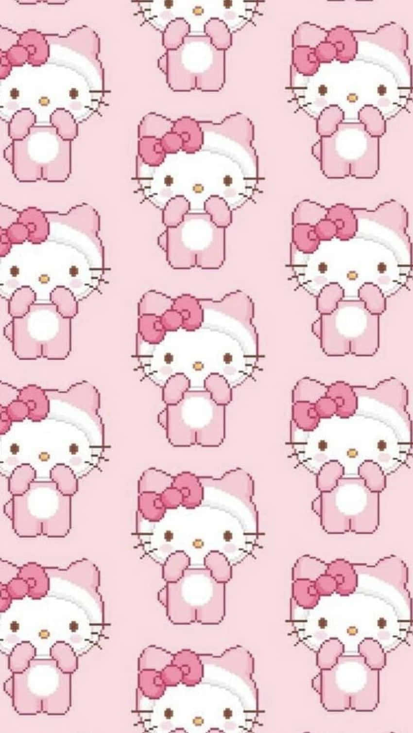 Emo Hello Kitty, Hello Kitty, pink bows, HD Phone Wallpaper