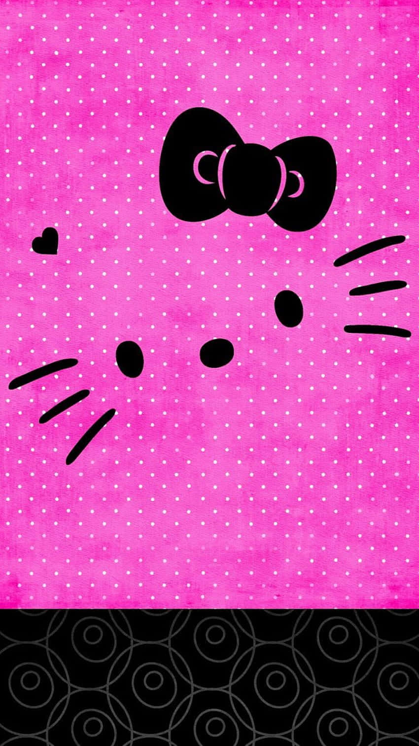 Emo Hello Kitty, Hello Kitty, black bow, HD Phone Wallpaper