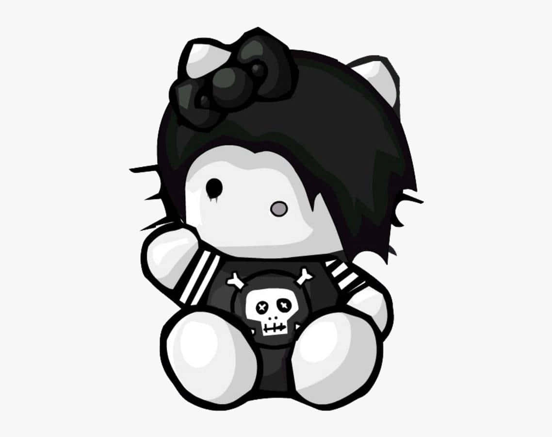 Emo Hello Kitty, Hello Kitty, chibi-style, SD Desktop Wallpaper