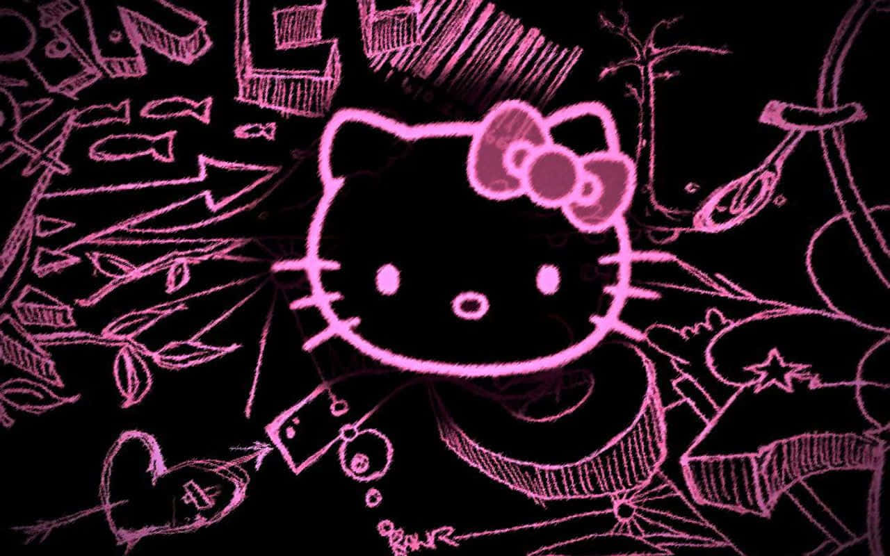 Emo Hello Kitty, Hello Kitty, pink, HD Desktop Wallpaper