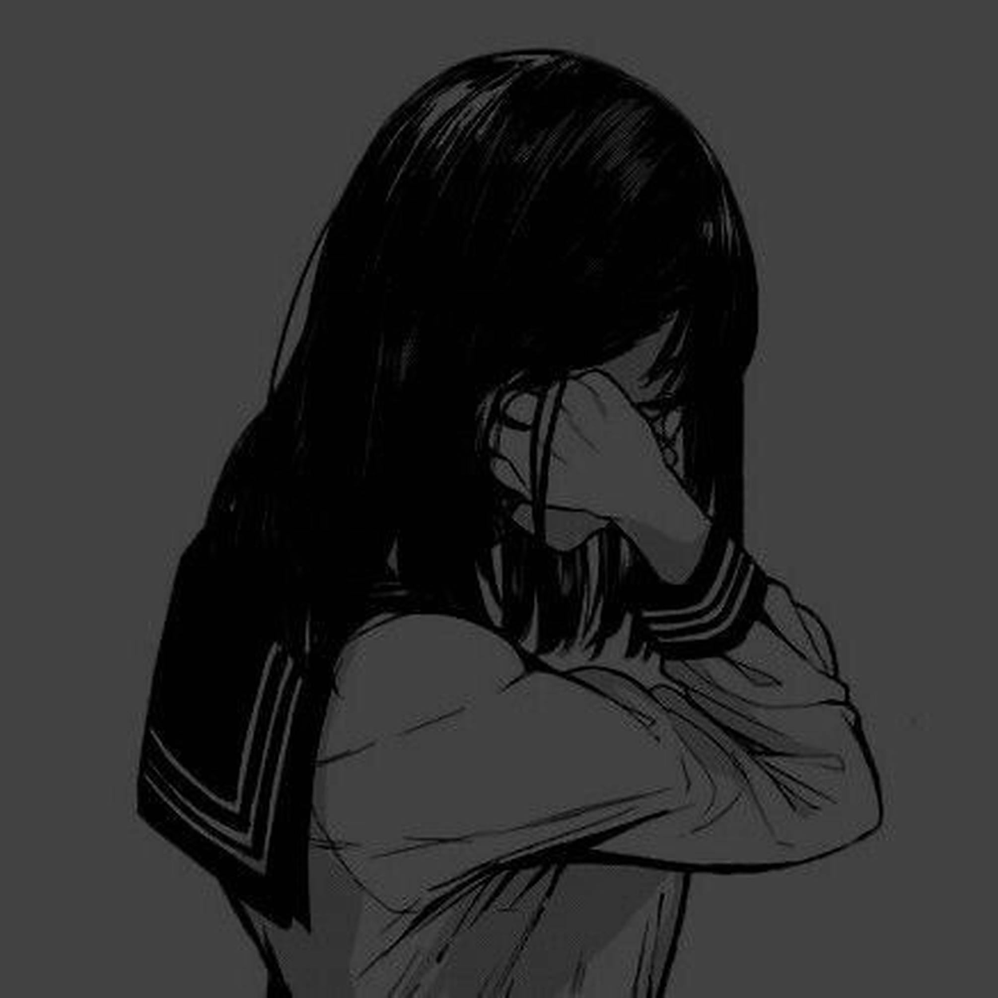 emo pfp, school girl, sailor uniform, Full HD Desktop Wallpaper