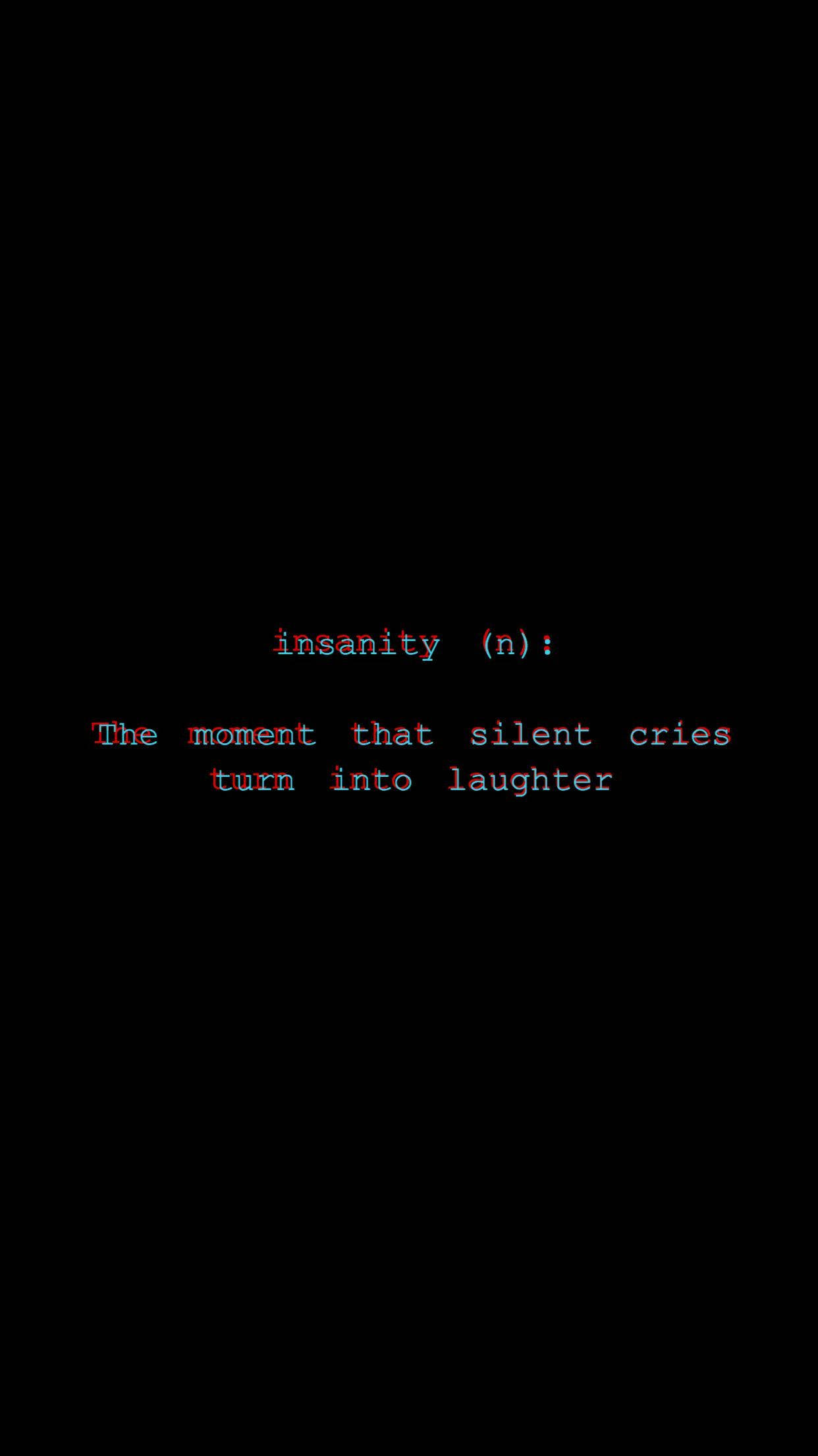 Grunge Emo Aesthetic, minimalist insanity, stark black background, Full HD Phone Wallpaper
