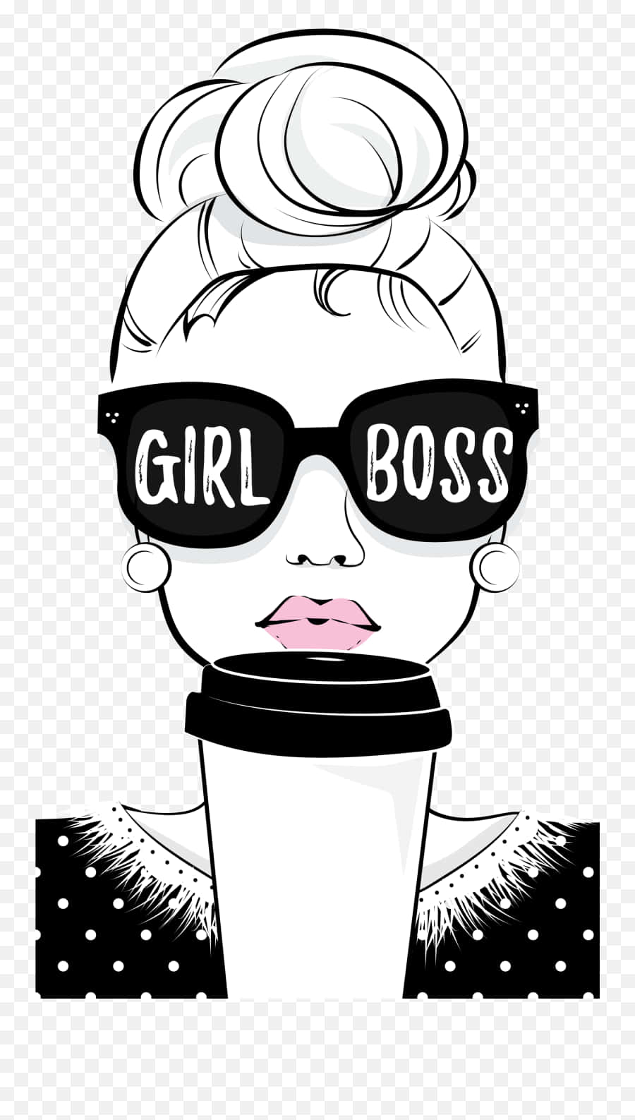 Emoji Girl, high bun, oversized sunglasses, HD Phone Wallpaper