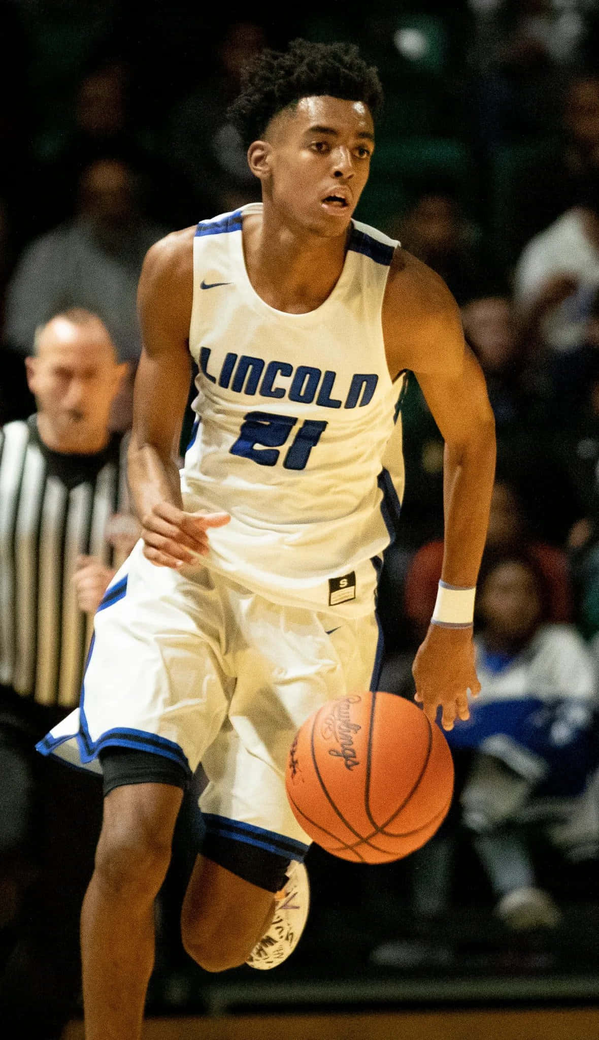 Emoni Bates, white Lincoln jersey, basketball player, Full HD Phone Wallpaper