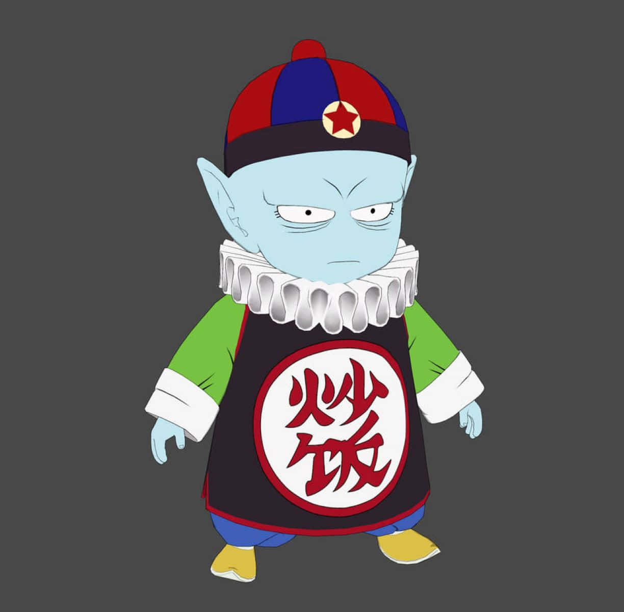 Emperor Pilaf, blue-skinned, pointed ears, SD Desktop Wallpaper
