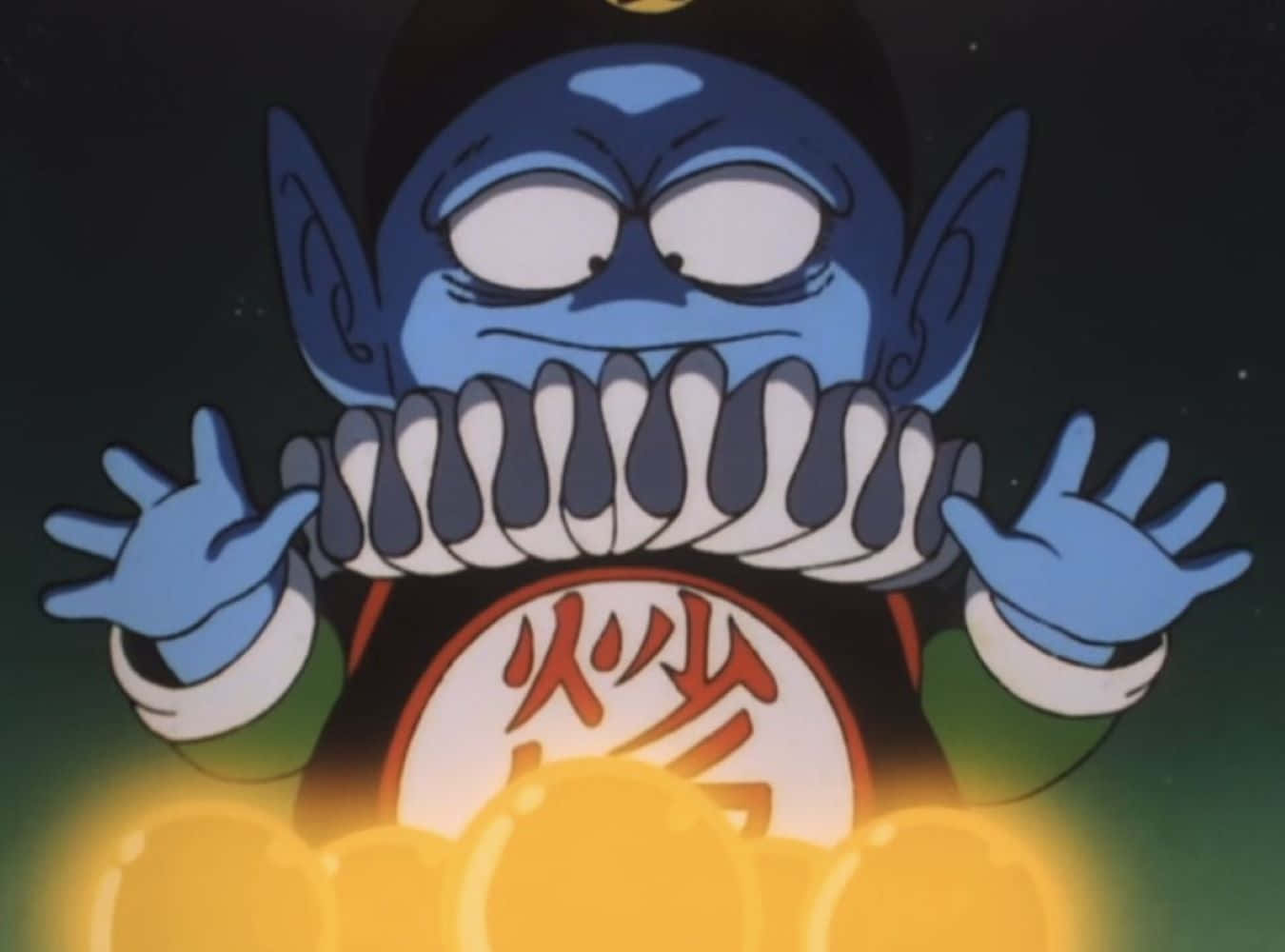 Emperor Pilaf, blue cartoon character, large teeth, HD Desktop Wallpaper