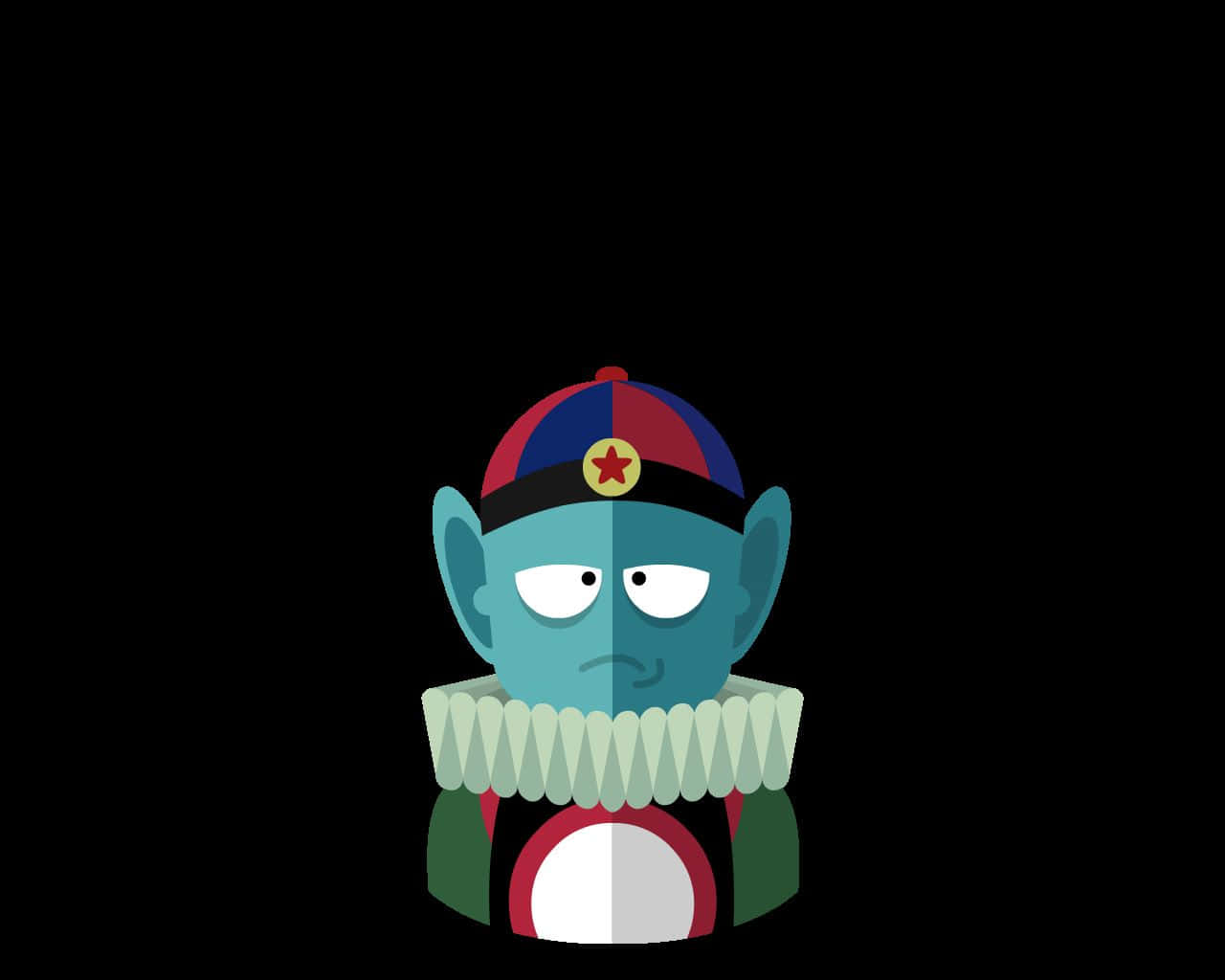 Emperor Pilaf, blue alien, red and blue cap, HD Desktop Wallpaper