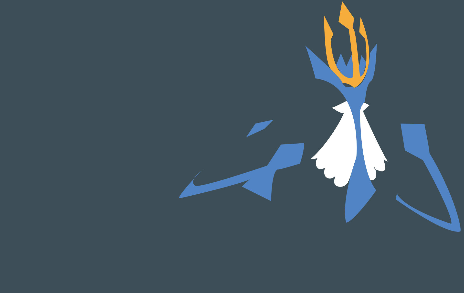 Empoleon, blue, gold, HD Desktop Wallpaper