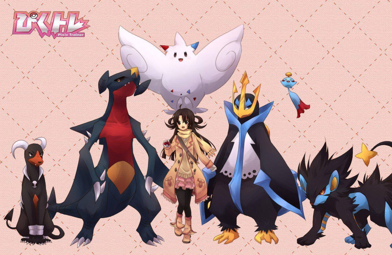 Empoleon, trainer, legendary Pokémon, HD Desktop Wallpaper