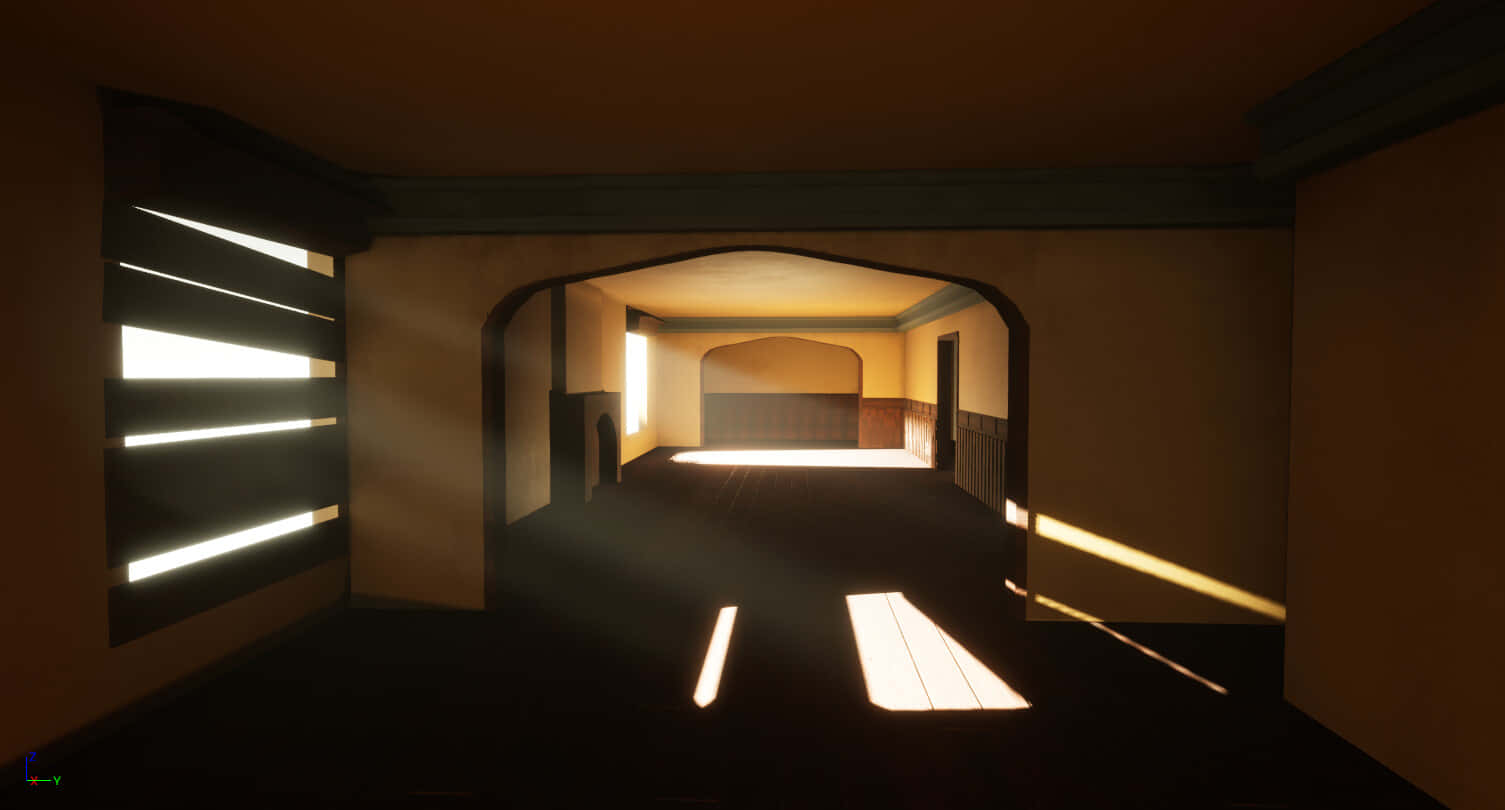 arched doorways, slatted windows, sunlight, HD Desktop Wallpaper