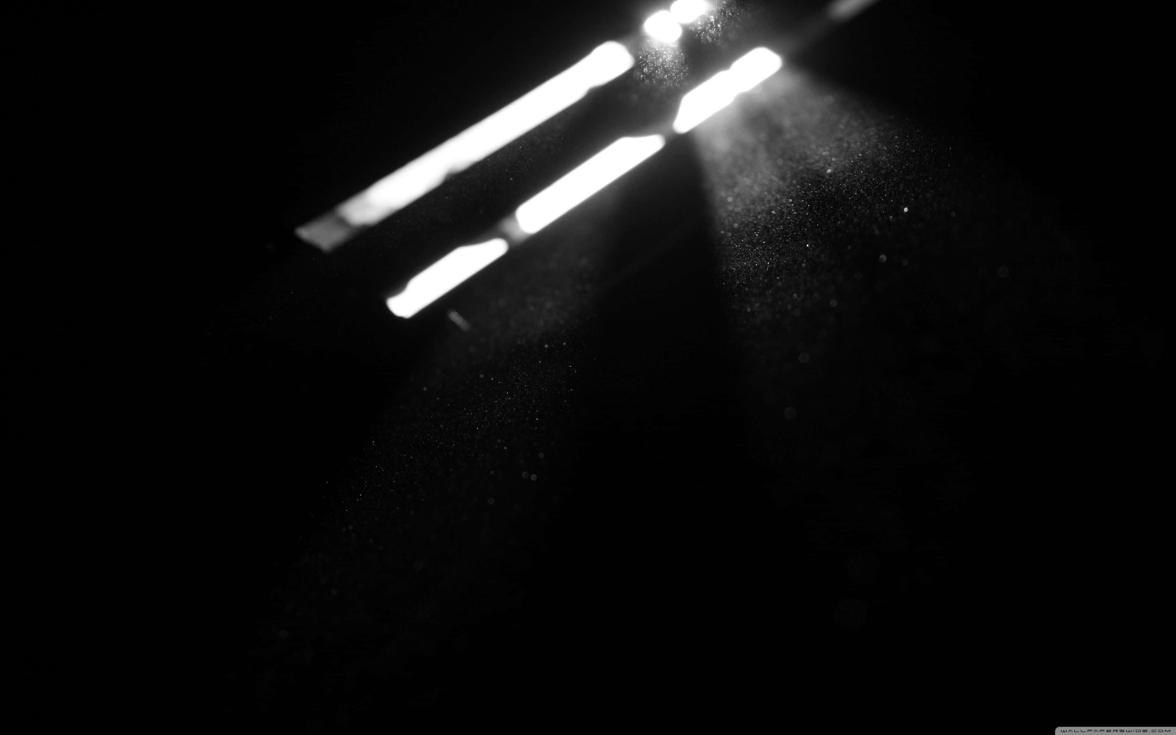 light rays, car headlights, airborne dust particles, 4K Desktop Wallpaper