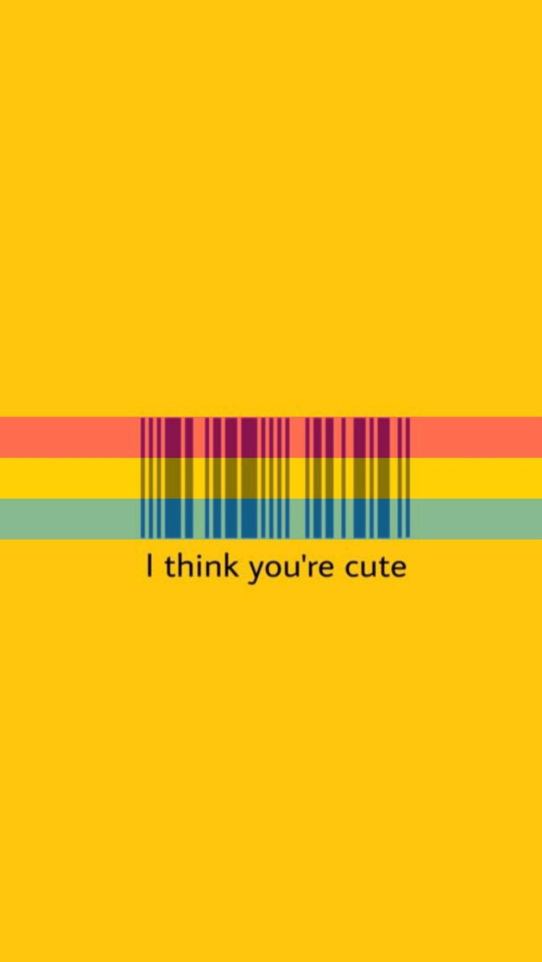 pansexual barcode, rainbow-striped barcode, vibrant yellow background, HD Phone Wallpaper