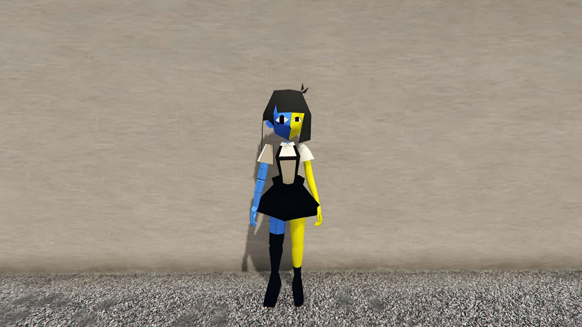 Ena, blue, yellow, Full HD Desktop Wallpaper