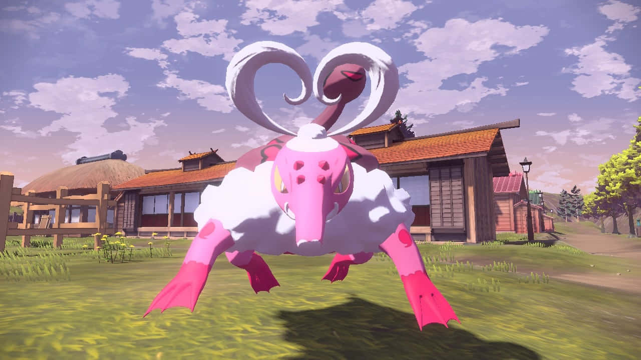 Enamorus, therian form, pink and white, HD Desktop Wallpaper
