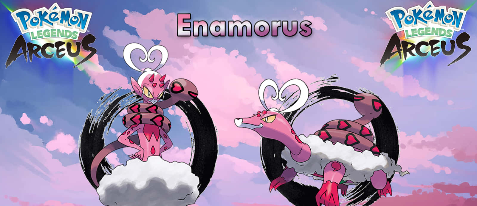 Enamorus, pink, clouds, HD Desktop Wallpaper