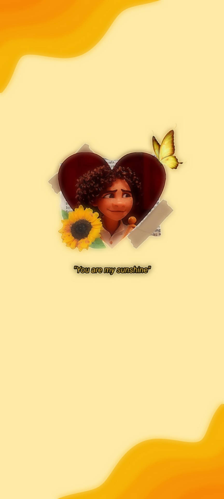 Encanto Aesthetic, sunflower, butterfly, Full HD Phone Wallpaper